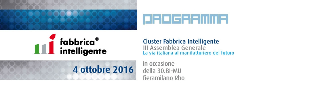  III Assemblea Generale del Cluster Tecnologico Fabbrica Intelligente
