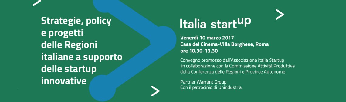 Strategie, policy e progetti delle Regioni italiane a supporto delle startup innovative