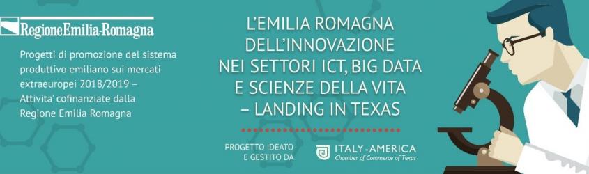L&#039;Emilia Romagna dell&#039;innovazione nel settore ICT, big data e scienze della vita - Landing in Texas